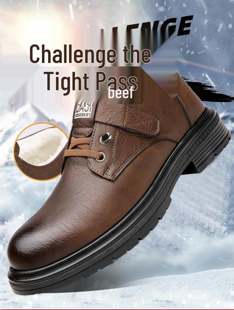 Men's Retro Breathable Leather Shoes - Autumn British Style, Versatile Soft Sole Sports Shoes for Work and Casual Wear