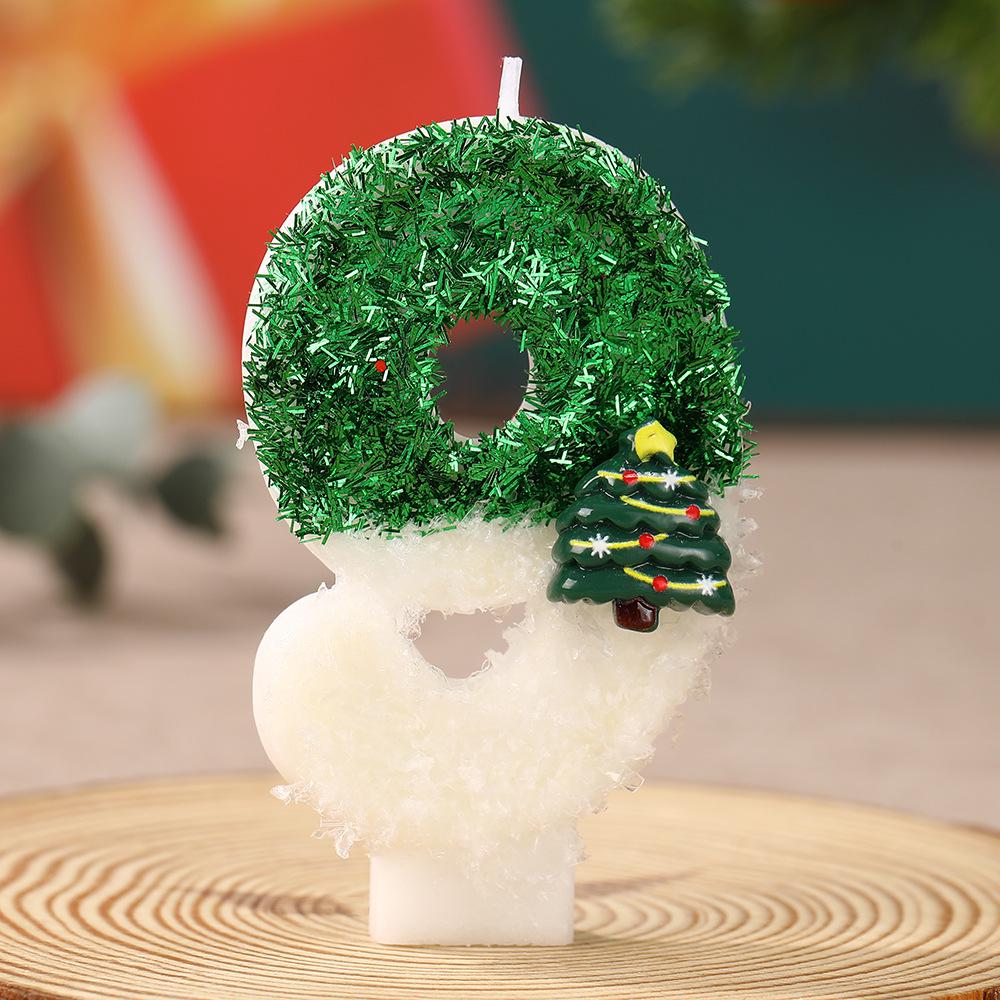 Handmade Christmas Tree Number Candles: Festive DIY Ornaments