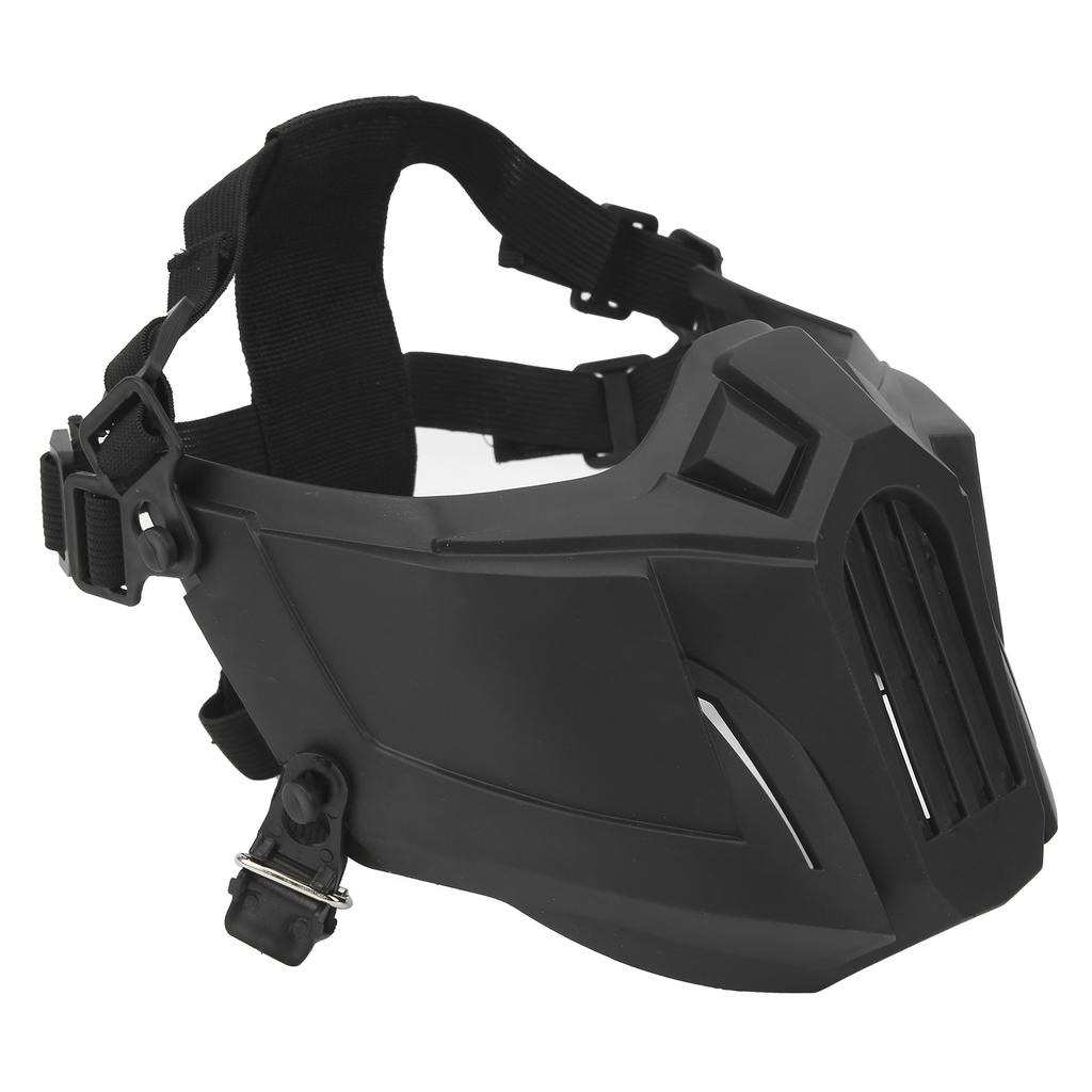 CS Face Shield Protective Half Face Cover Breathable Wear Resisitant Outdoor Gaming Equipment