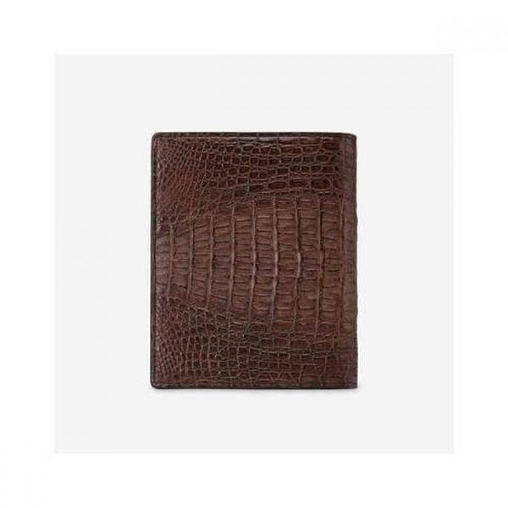 Daks Brown Alligator Leather Wallet Dbwa4f717w3