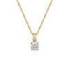 Gold Plated Minimalist Zircon Necklace for Women Titanium Steel Clavicle Chain Light Luxury Jewelry Accessory