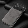 Business Retro Leather For Magsafe Phone Case For iPhone 17 Air 16 E 15 14 13 12 11 Pro Max Plus Magnetic Wireless Charge Cover