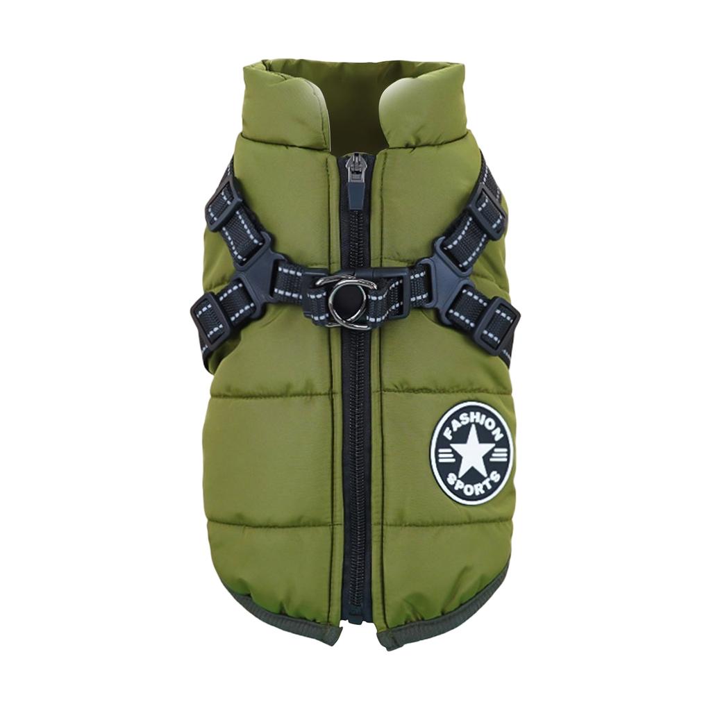 Dog and Winter Coat, Thick Padded Jacket for Cold Outdoor Walks
