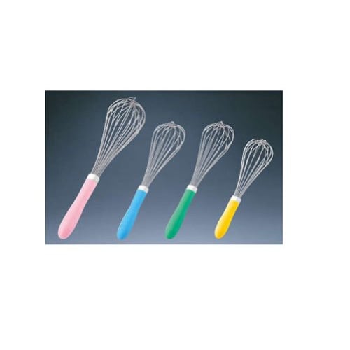 Endo Shoji TKG Antibacterial Color Handle Whisk, 30cm, Yellow, Made in Japan with SUS304, Nylon, and Polypropylene, BAW3208