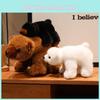 Cartoon Plush Bear Stuffed Animal With Long Pile Fur For Children And Gift Giving