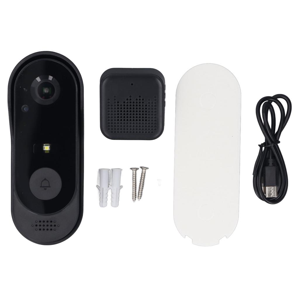 Wireless Doorbell Camera Smart Video Doorbell with Ding Dong Machine for TUYA 2 Way Intercom Human