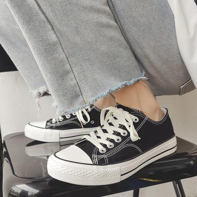 New Low-top S Replica High-top Canvas Shoes Men's Shoes Little White Shoes Summer Couple Shoes Cloth Shoes Trendy Board Shoes