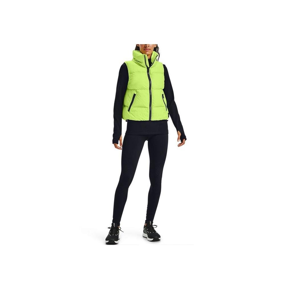 Under Armour Training Logo Sports Warm Down Vest Women Vests Green 1355834-291