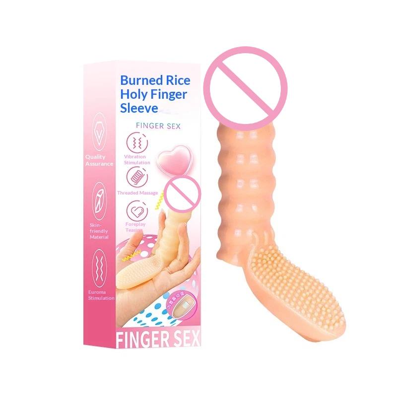 Finger Sleeve Vibrator G Spot Massager Orgasm Nipple Vagina Clitoris Stimulator Sex Toys For Women Couples Dildo Sex Shop