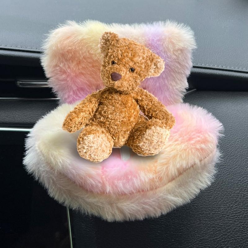 Adjustable Safety Strap Doll Furry Sofa Car Vent Clip Holder For Decorative Displays 10-17cm Figures