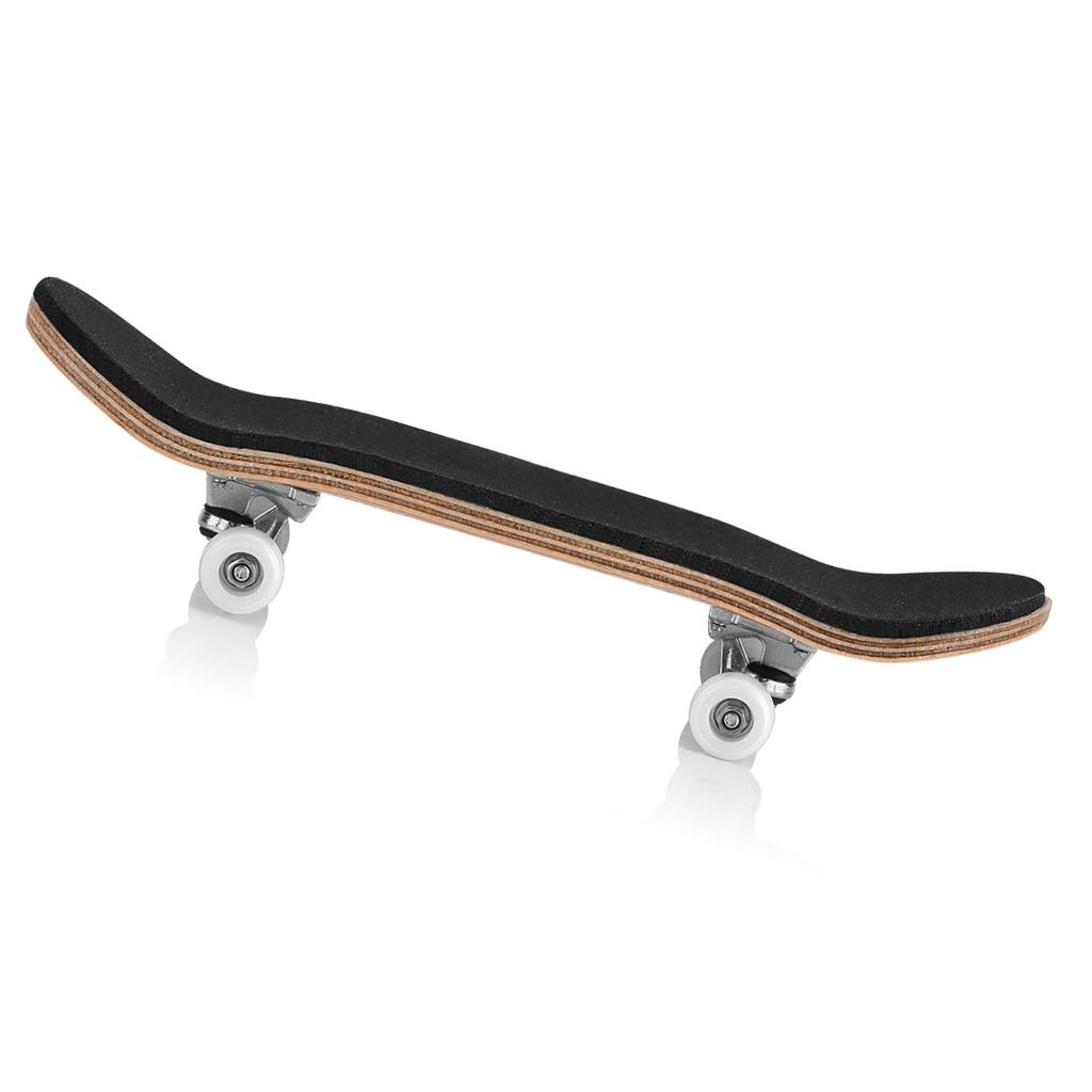 1Pc Maple Wooden Alloy Fingerboard Finger Skateboards With Box Reduce Pressure Kids Gifts