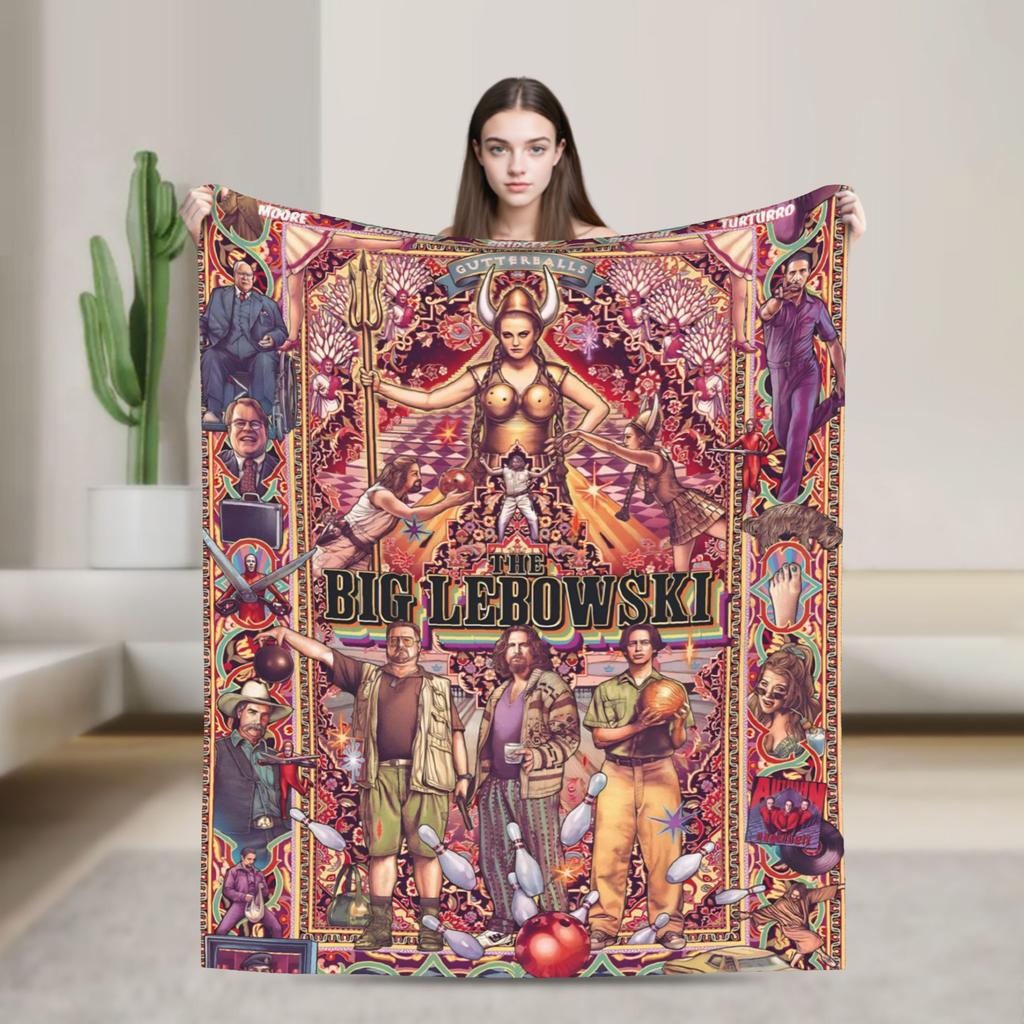 The Big Lebowski  Blanket  Soft Comfortable Plush Throw Blanket For Bedroom Travel Office Flannel Bedspread Bed Cover