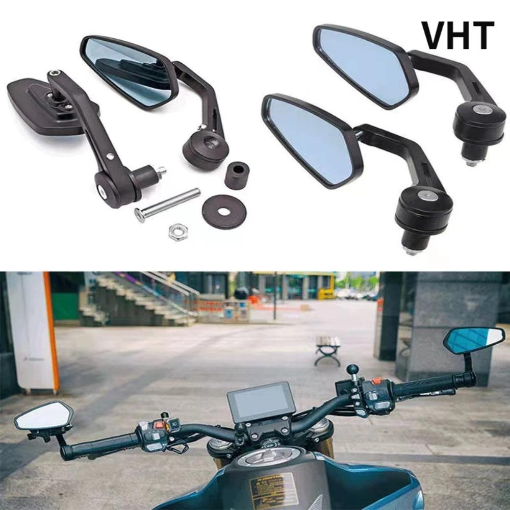 2Pcs Motorcycle Cruiser Chopper ATV Aluminum 7/8'' 22mm Bar End Side Rear View Mirror For BMW Ducati Aprilia Victory Accessories