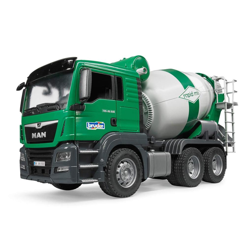 Bruder Pro Series (Toy Car) MAN Cement Mixer/Green (Ages 3 and Up)
