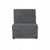 Fold-out Armchair Sleeping Function KIMO Bedding Container Family Furniture Dark Gray