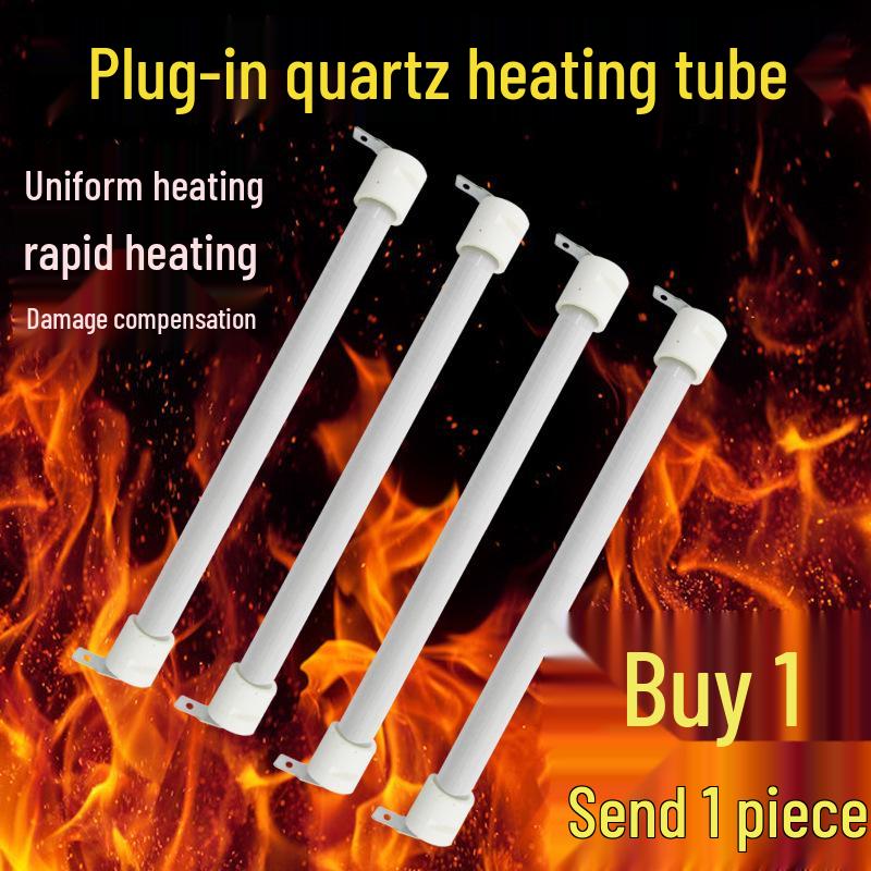 Five-Sided Quartz Electric Heater Element: Plug-In Fire Pit Heating Accessory