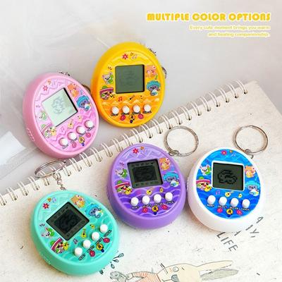 Handheld Pet Feeding Machin Interesting Pet Raising Keychain Electronic Game Console  for Chlidren