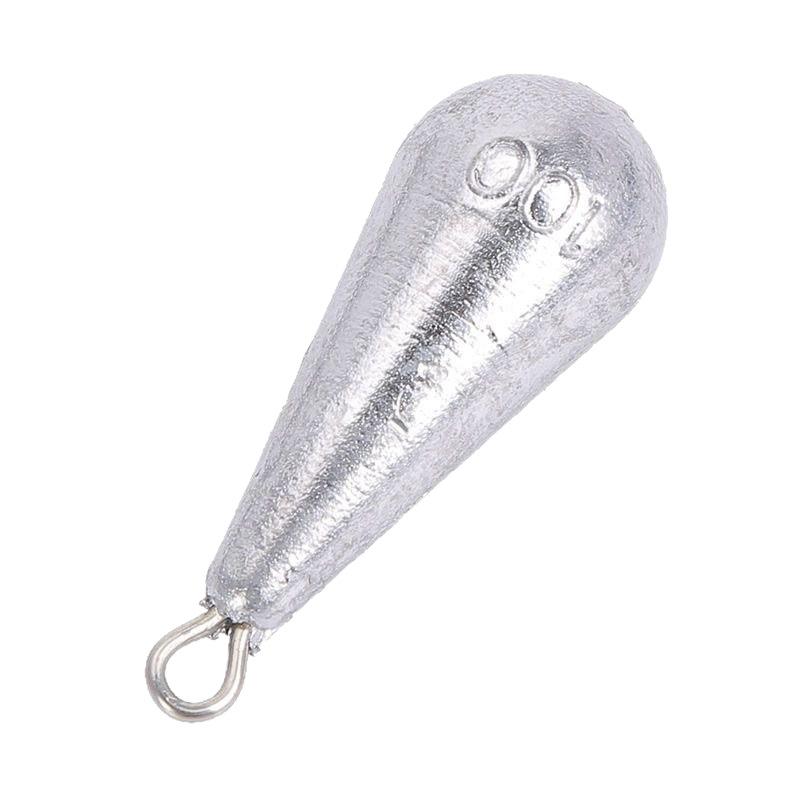 Teardrop Lead Sinker with Scale - Quick Hang Fishing Weights for Casting and Dropping