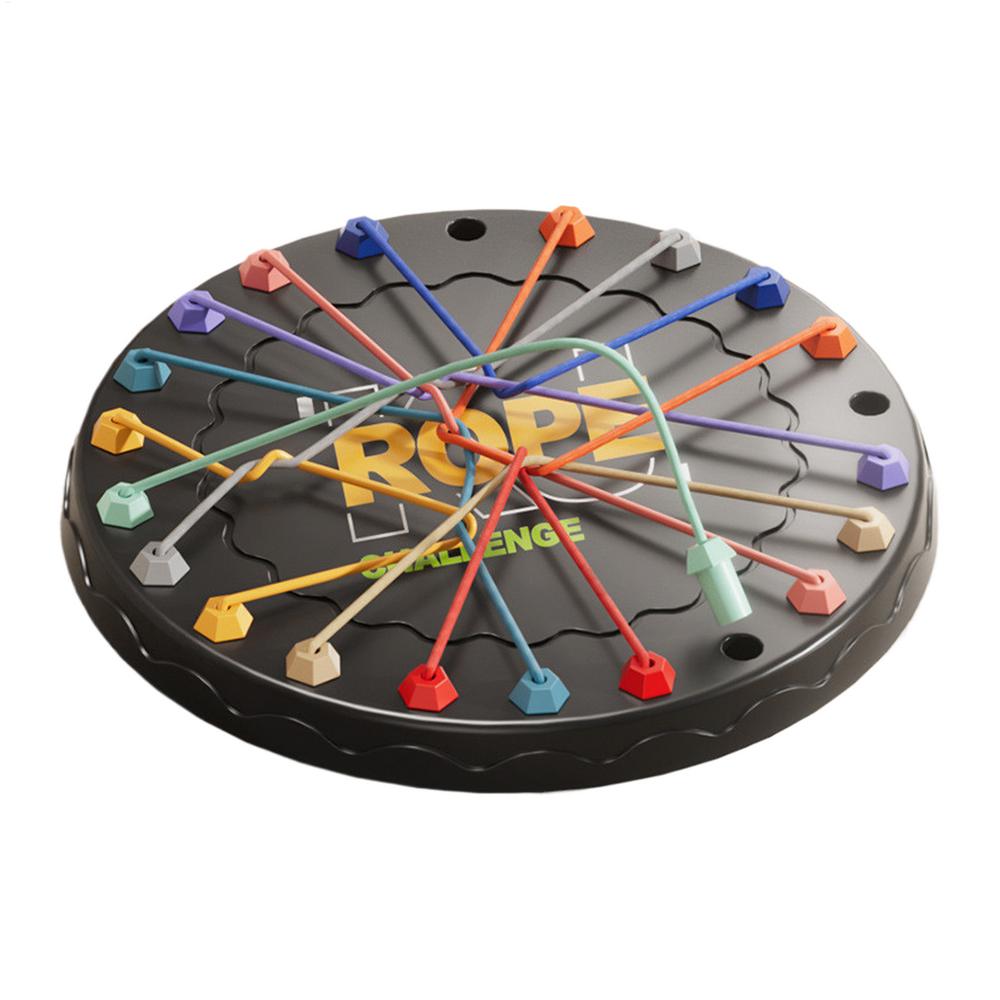 Twisted Rope Game Logical Thinking Board Game Rope Untying Game for Kids 3 Brain Teaser Puzzle Board Game Rope Knot Strategy