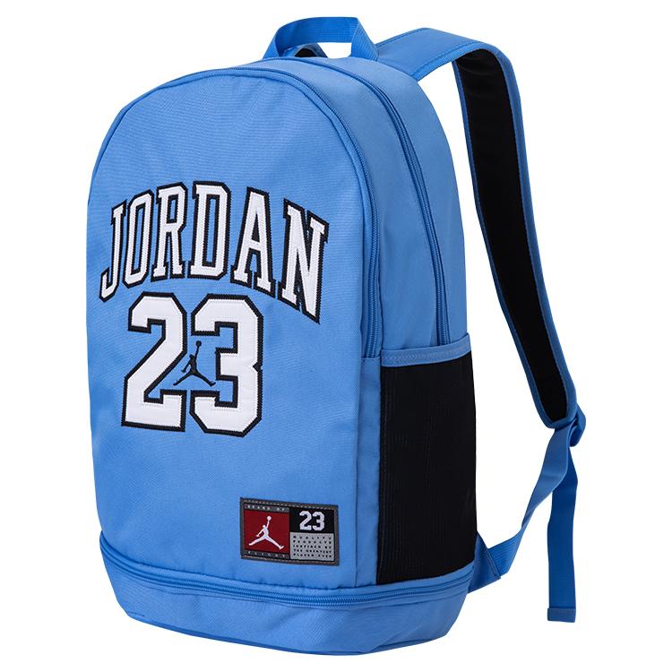 New Jordan Polyester Backpack Regular Unisex Carolina Blue/Bull Red/Black FQ0951
