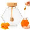 380 Ml Hexagonal Jar with Scoop