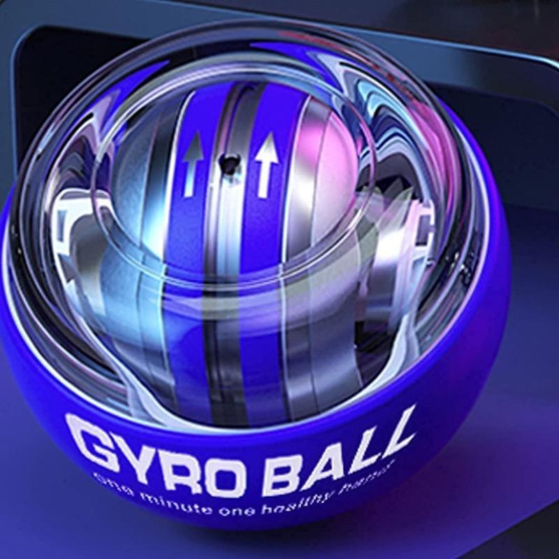 Wrist Trainer Exercises Power Ball Wrist&Forearm Strengthener Essential Push-Start Spinner Gyro Ball with LED Lights for Wrist Excreise