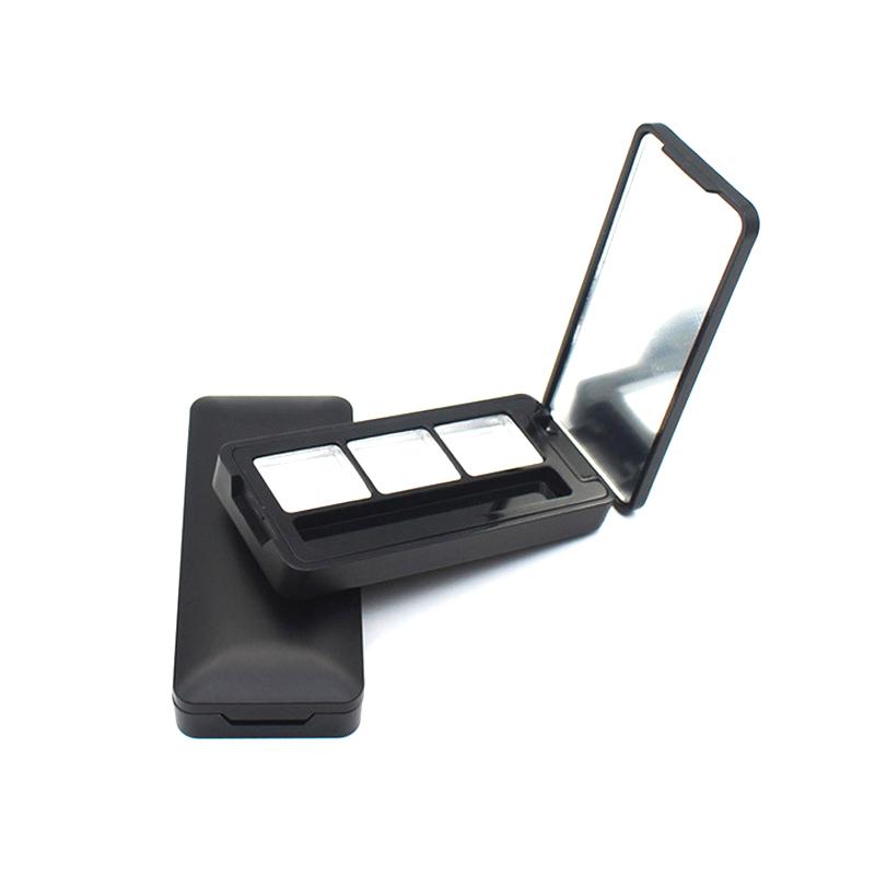 Leere 3-Fächer Lidschattenpalette Aufbewahrungsschale für Augen-Make-up für Frauen Mädchen Make-up-Anfänger DIY Lidschattenwerkzeug
