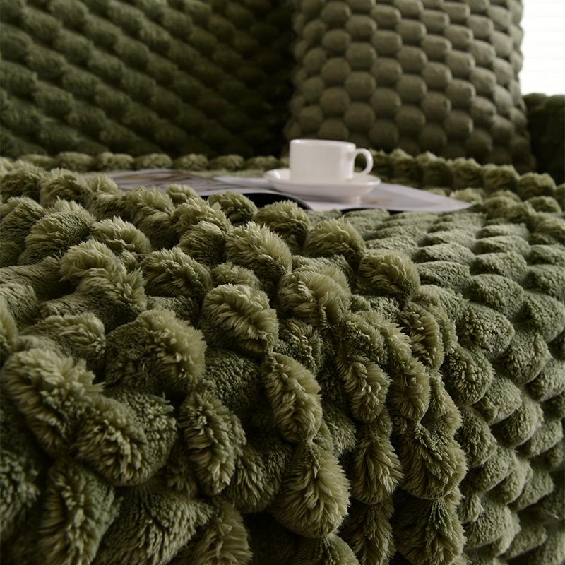 Tecido para Capa de Sofá, Capa de Sofá de Pelúcia Antiderrapante de Inverno, Nova Manta Almofada Anti Arranhões de Gato