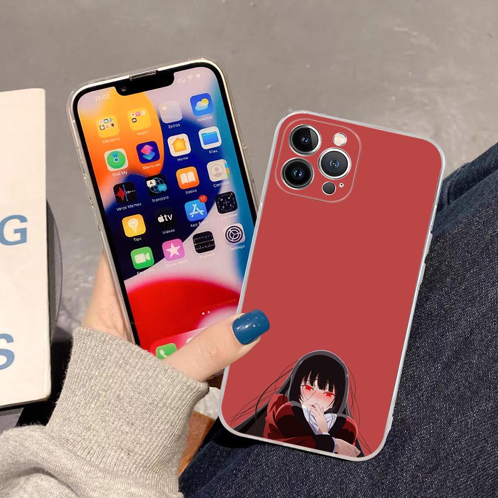 Japanese Anime Kakegurui Jabami Yumeko Phone Case For iPhone 16 15 14 11 12 13 Mini Pro XS Max Cover 6 7 8 Plus X Funda Shell