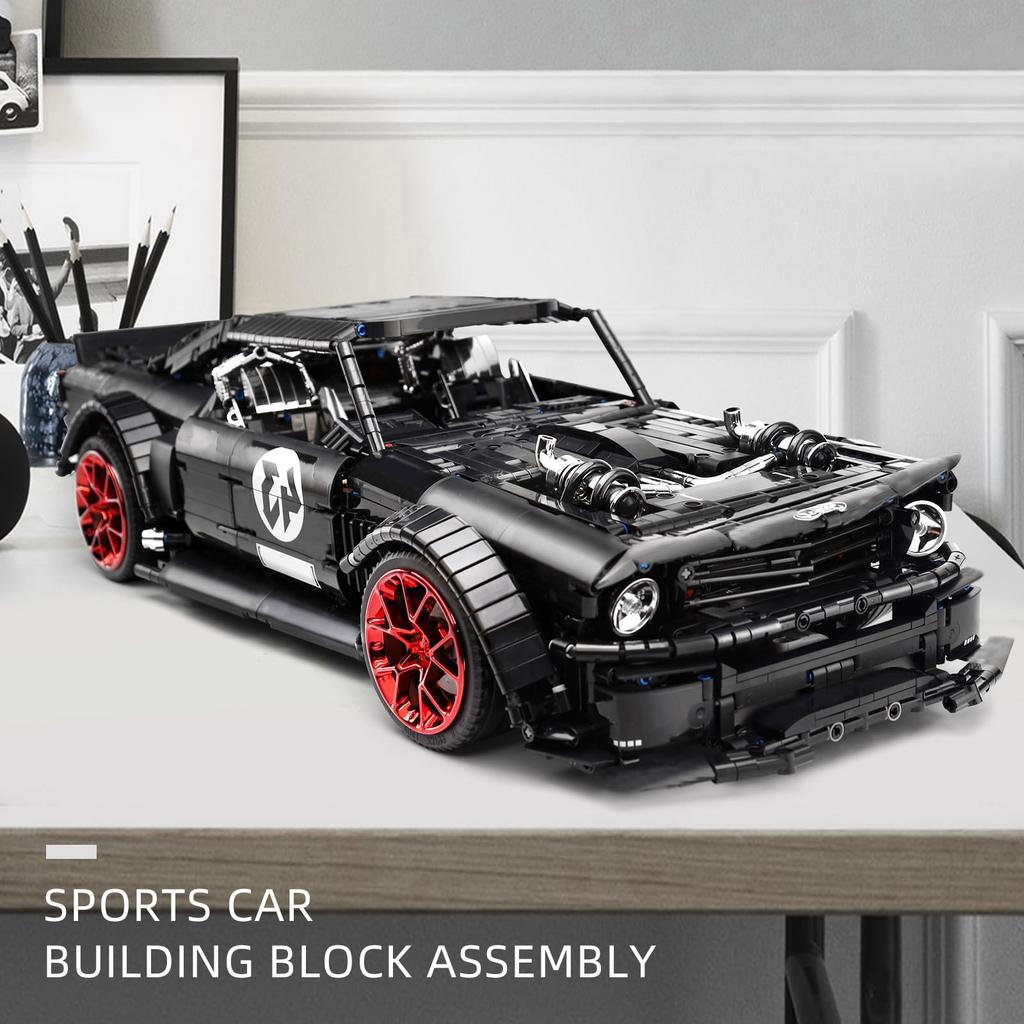 Mould King 13108S Tech Sports Car Building Blocks, MOC Sports Car Model Clamp Block Toy, Pickup Kit 2943 Pieces for Adults and Kids (Static Version)