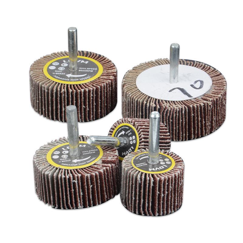 Enhanced 6mm Shank Flap Wheel for Rust Removal - Sandpaper Sand Cloth Grinding and Polishing.