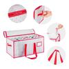 Christmas Ornament Storage Bag 8-Tier 128 Compartments Seasonal Decoration Bin Christmas Balls Dividers Holder For Storing
