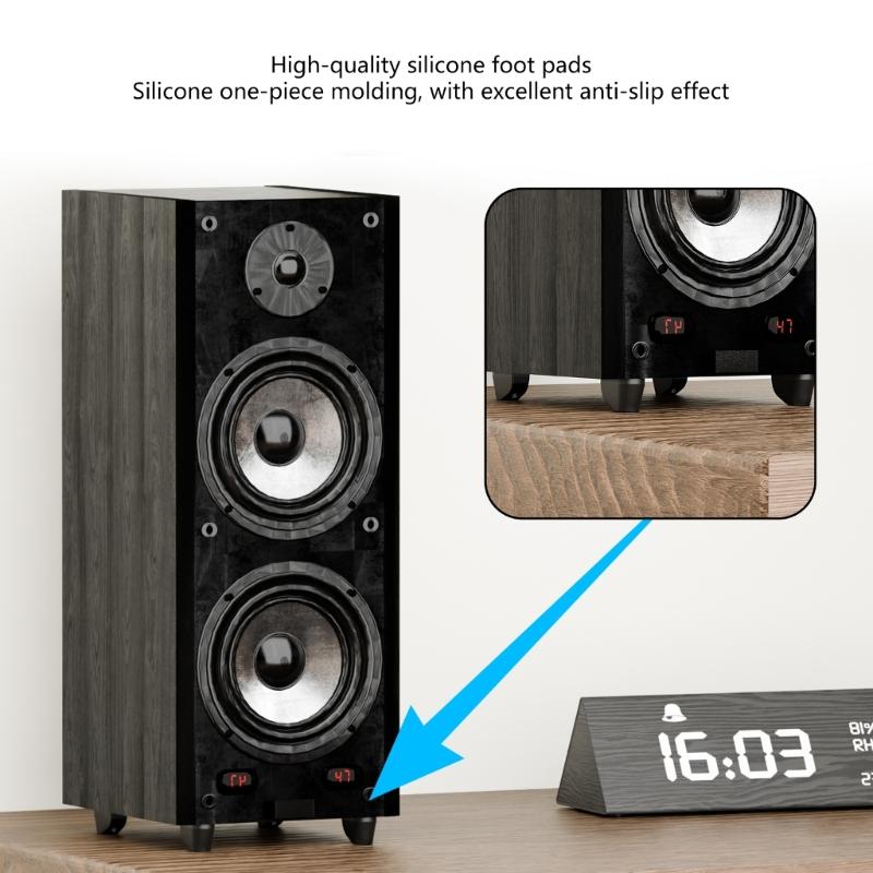 Durability Silicone Vibration Dampening Feet Pad For Speaker Stand Turntable Stability NonSlip Shock Absorption