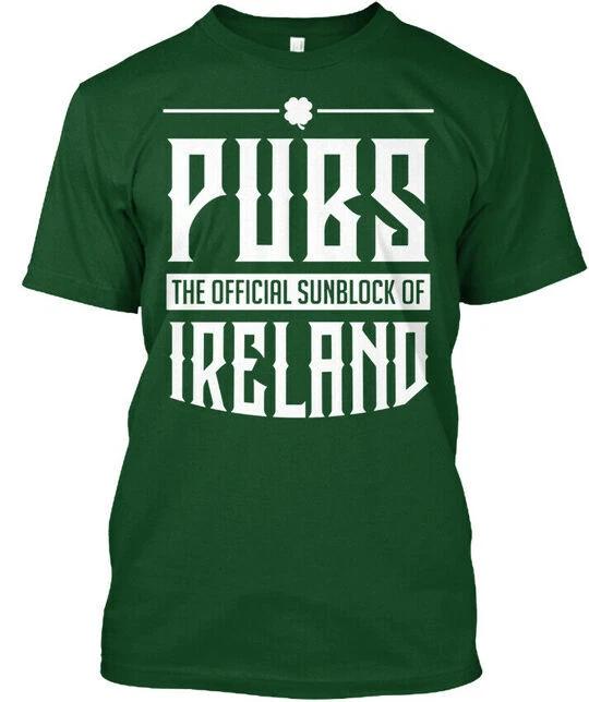 Pubs The Official Sunblock Of Ireland T-Shirt Made in the USA Size S to 5XL