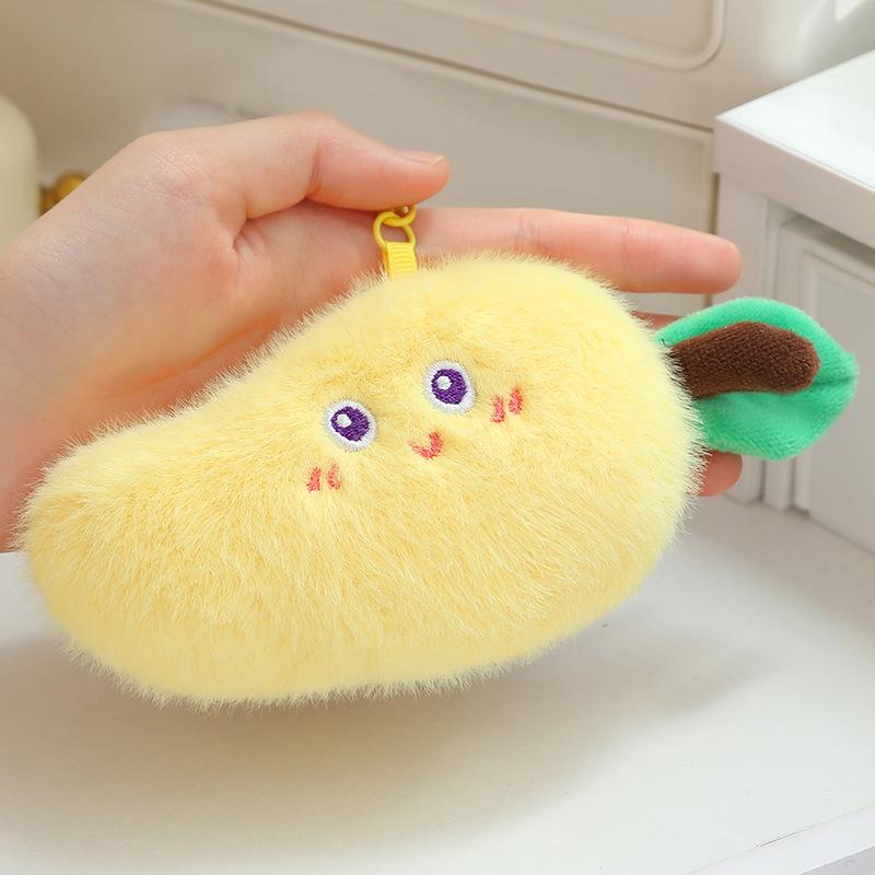 Cute Fruit Keychain Girls Bag Pendant School Bag Back Plush Toy Doll Wedding Throwing Doll