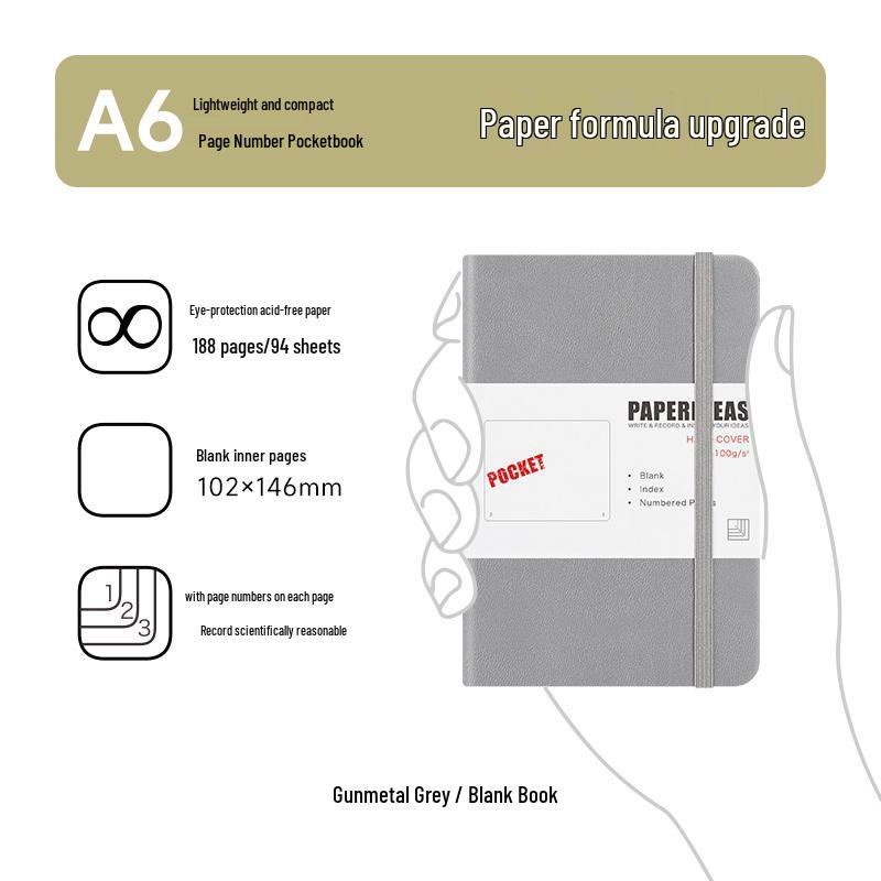 A6 Taschenkarten Mini Notizbuch: Tragbares Kurzschrift-Tagebuch & Reporter-Journal