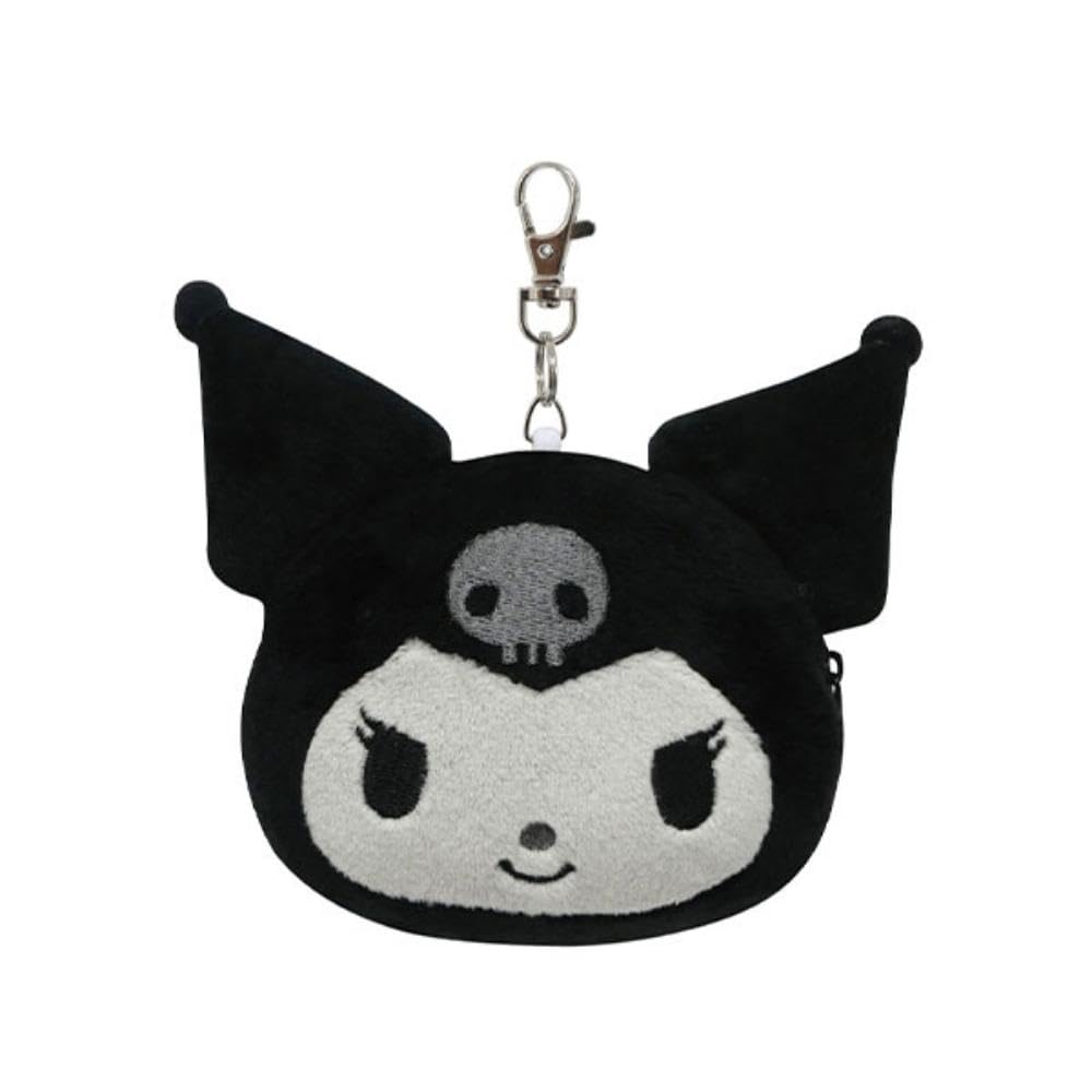 K Company Пропускной чехол для лица с персонажами Sanrio Куроми (Монохромная серия) SACM-PC-KU В10.7×Ш13×Г4см