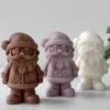 Santa Clause Silicone Mould Easy Demolding Multipurpose Silicone Mould For Handmade Candle Soap Holiday Decoration