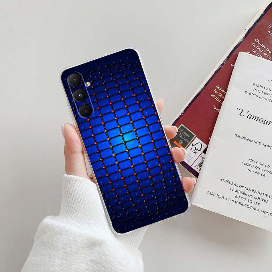 

For Samsung A15 Case Fashion Clear Soft Silicone TPU Phone Case For Samsung Galaxy A15 A155F Transparent Cover Fundas A 15 Coque Samsung A15
