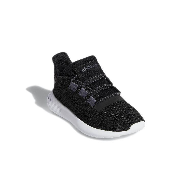 Adidas Originals Tubular Dusk El I Round Toe Lace-Up Slip-Resistant Durable Breathable Low-Top Walking Shoes Baby Shoes Charcoal B22489