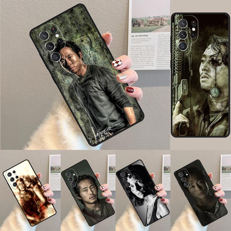 Glenn Maggie The Walking Dead Silicone Phone Case For Samsung Galaxy note 10 pro S26 S24 S23 S22 S21 Plus S25Ultra Capa Cover