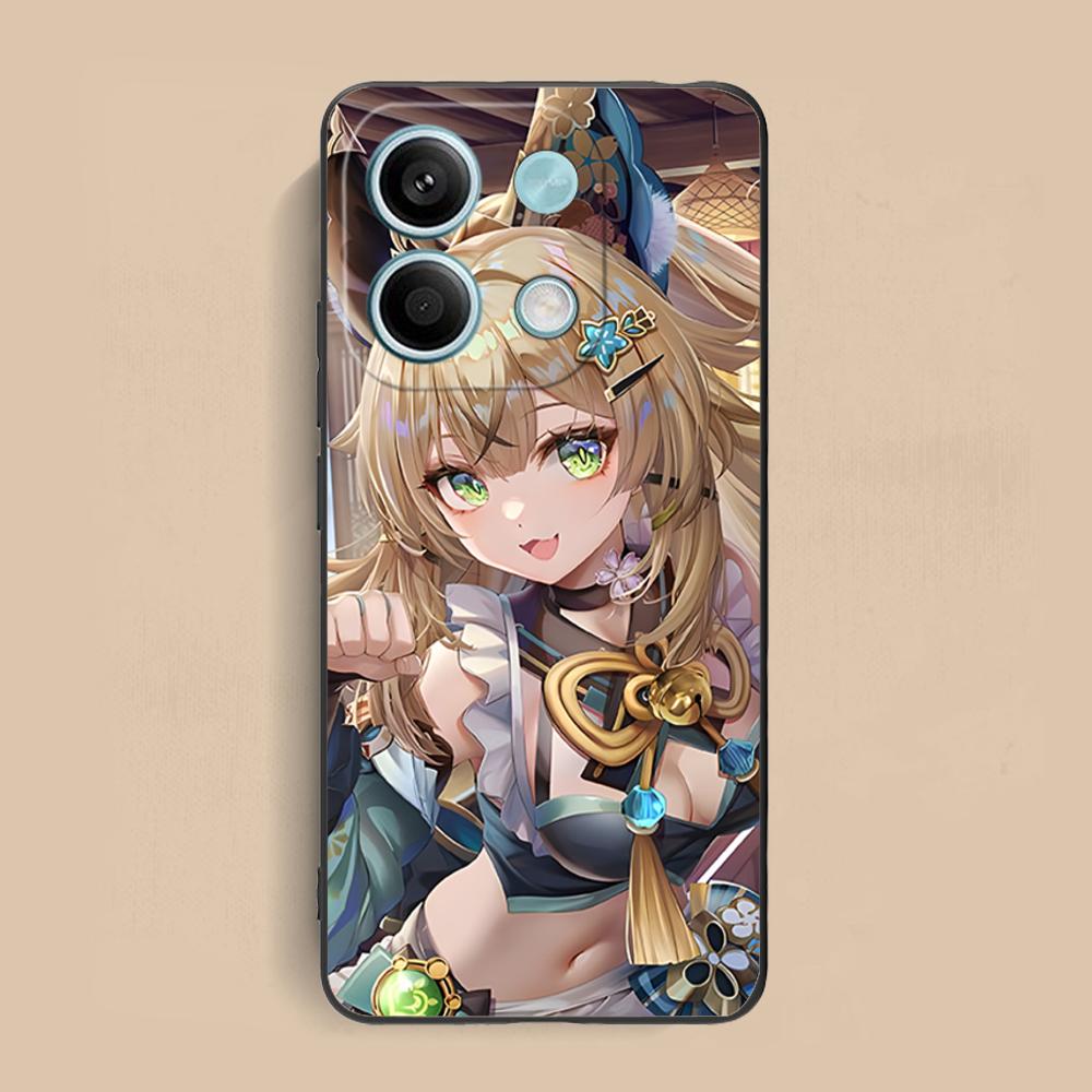 Game GI Kirara Mobile Phone Case for Xiaomi Redmi 15 14 13 12 A5 3 2 1 C Plus 4G 5G Colorful Printing Cover Luxury Cover Pretty