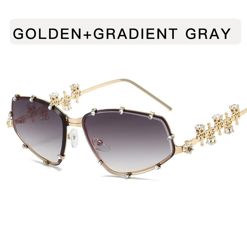 Vintage Sunglasses Eyeglasses Women Oversized Metal Glasses Frame Men Clear Lens Glasses Gold Optical Bling Party Eyeglasses