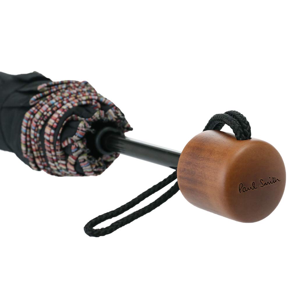 Paul Smith M1A UMBT ATRIM 92 Unisex Folding Black Umbrella, [Used]