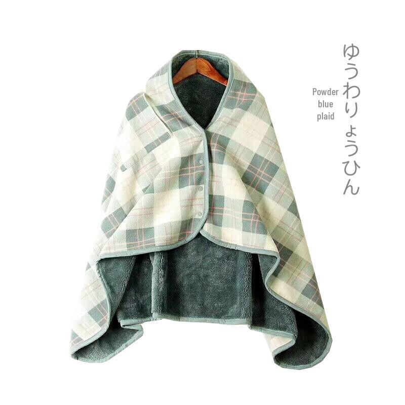 Japanese Heat-Generating Arctic Fleece Blanket Shawl - Moisture-Absorbing, Perfect for Sofa, Autumn & Winter.