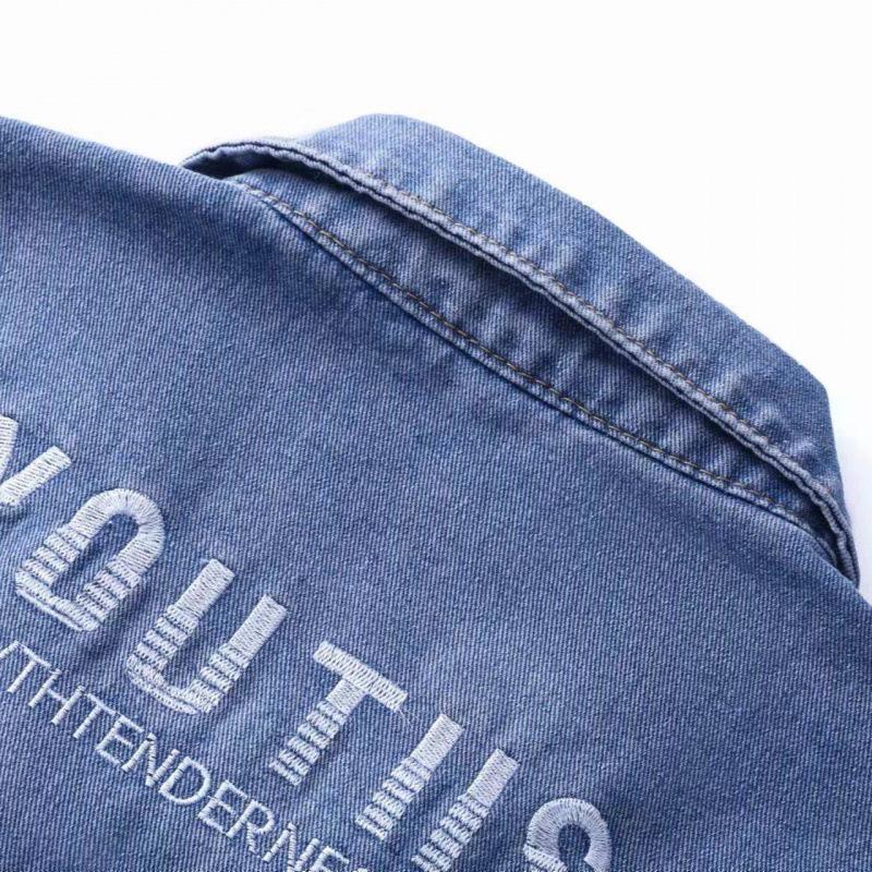 Women's Plus Size Embroidered Denim Vest - Casual, Versatile, and Trendy Sleeveless Gilet for Spring and Autumn