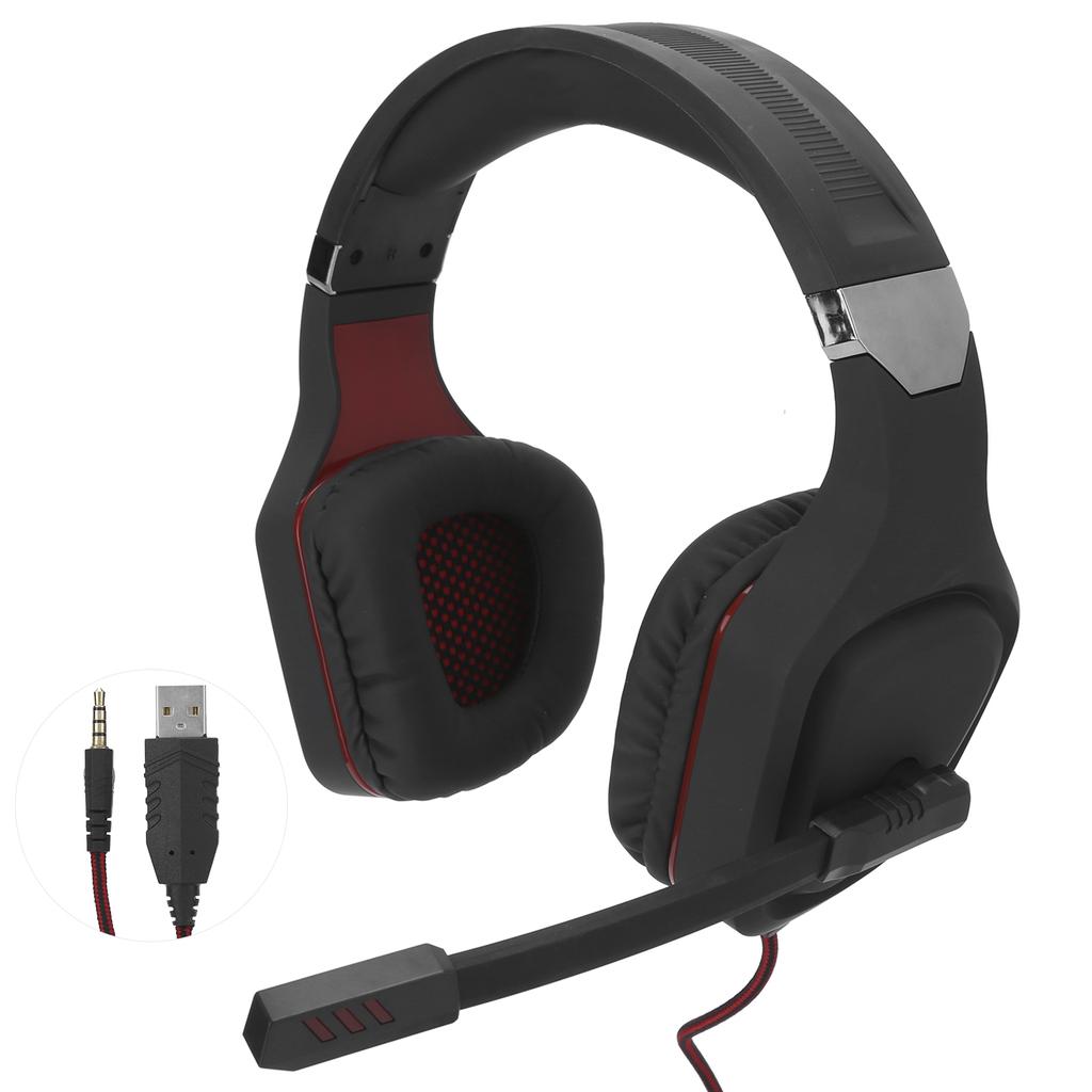 Professionelles kabelgebundenes Gaming-Headset Stereo-Kopfhörer mit Mikrofon für PC Laptop