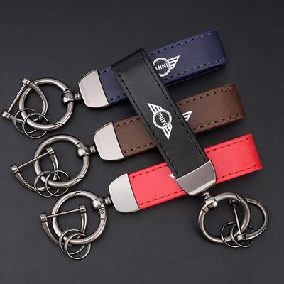 Kožený kroužek na klíče od auta Pro BMW Mini Cooper One S Countryman R50 R53 R56 R60 F55 F56 F57 Clubman JCW Klíčenka Autopříslušenství pwaxk99