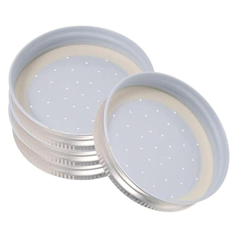 Entrance Feeders Perforated Metal Mason Jar Lids Beehive Waterer Honey Canning Feeder Beekeeping Supplies Durable