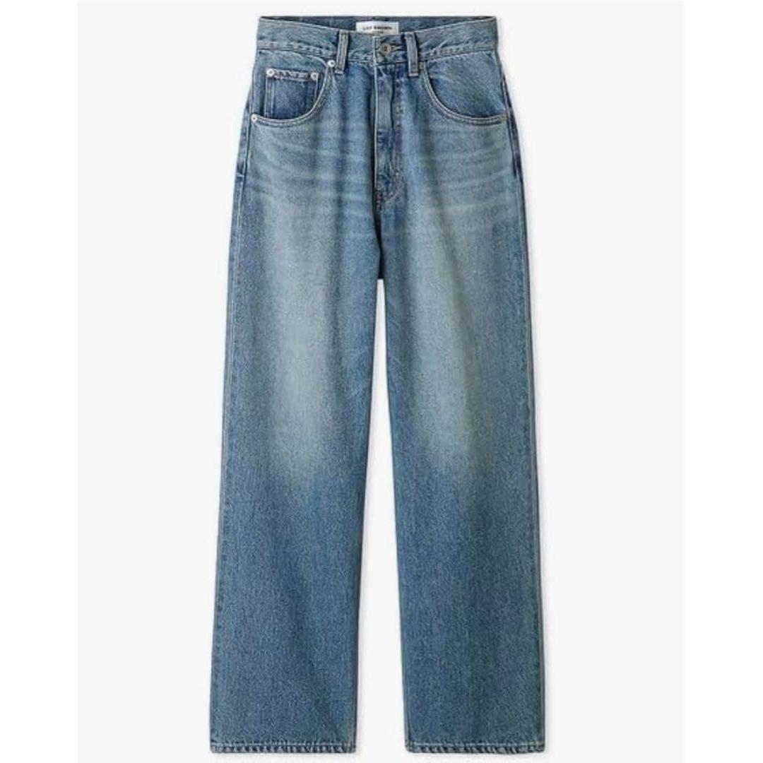 LILY BROWN DENIM Straight denim pants